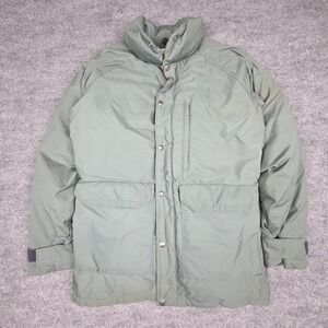 Vintage North Face Puffer Down Jacket Men's Medium Green Heavy NO HOOD Made USA